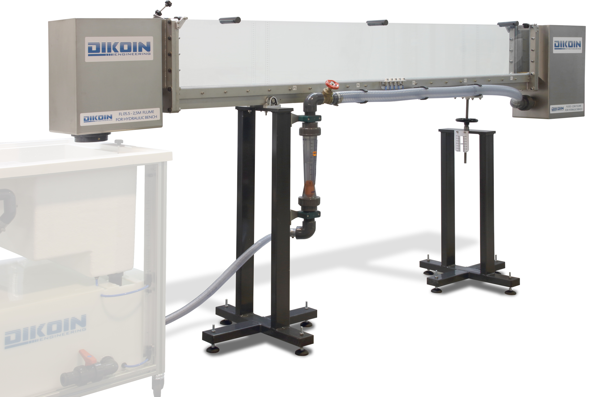 FL 05.5 2.5m Flume for Hydraulic Bench · DIKOIN